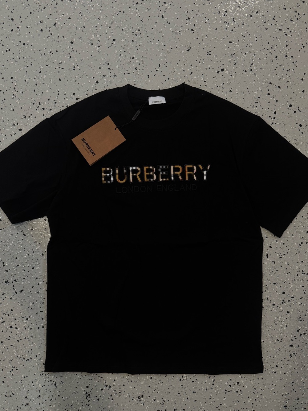 Burb Black Graphic Logo T-Shirt
